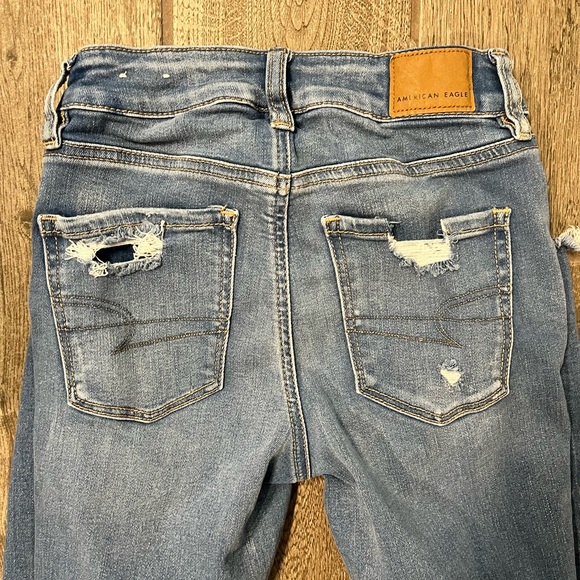American Eagle Jeggings next level stretch ripped skinny jeans - Picture 8 of 8